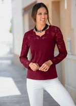 Shirt-Tunika mit Baumwolle 