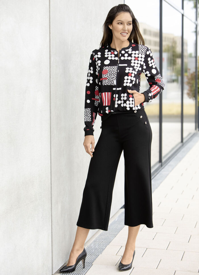 Culotte mit Zierknöpfen SCHWARZ