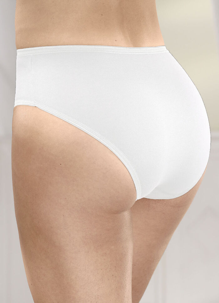 Brio Lingerie Fünferpack Slips mit elastischen Abschlüssen, auch als Spar-Zehnerpack erhältlich