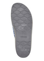 Textil-Pantoffel mit schöner Stickerei BLAU