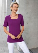 Shirt mit Karree-Ausschnitt  BEERE