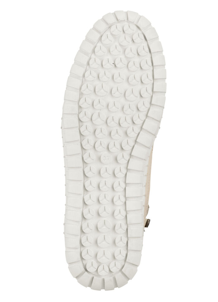 Gemini Schnür-Bootie mit luftiger Perforation und Lederapplikation BEIGE