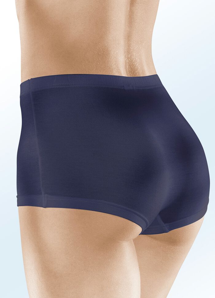 Viererpack Pants mit Gummizug im Bund 2X BORDEAUX, 2X MARINE
