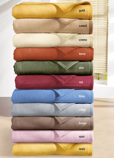 Supersofte Schlafdecke von Borbo aus reiner Baumwolle 