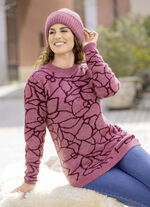Pullover in kuscheligem Jacquard-Dessin 