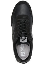 Schnür-Sneaker mit herausnehmbarem Textilfußbett SCHWARZ