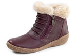 ELENA EDEN, gefütterte Damen-Boots, Winterschuhe, Weite G, mit herausnehmbarem Fußbett BORDEAUX