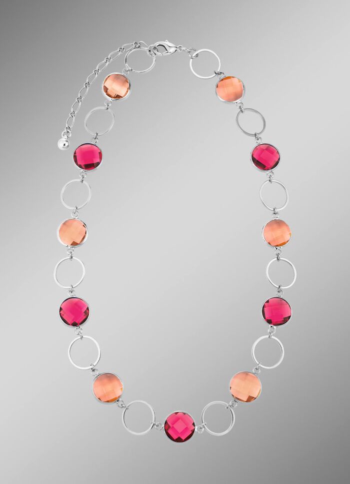 Schmuckset, 3-teilig, mit Kristallsteinen 