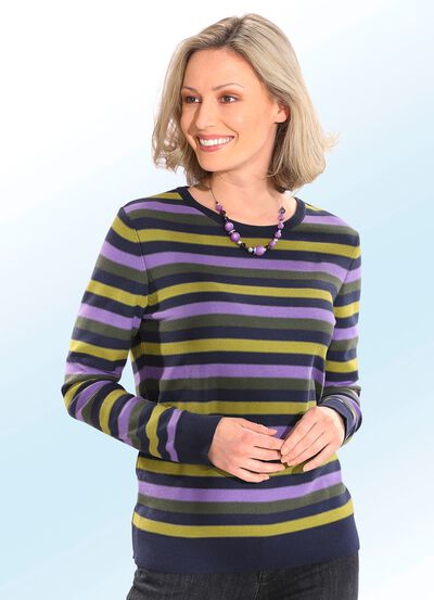 Pullover in Ringeldessin 