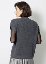 Pullunder in Perlfang ANTHRAZIT