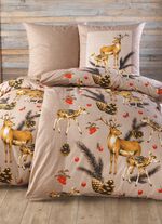 Biber Bettwäsche-Garnitur von Dobnig BRAUN