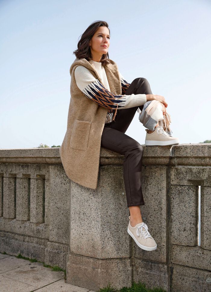 Longweste mit Druckerleiste 