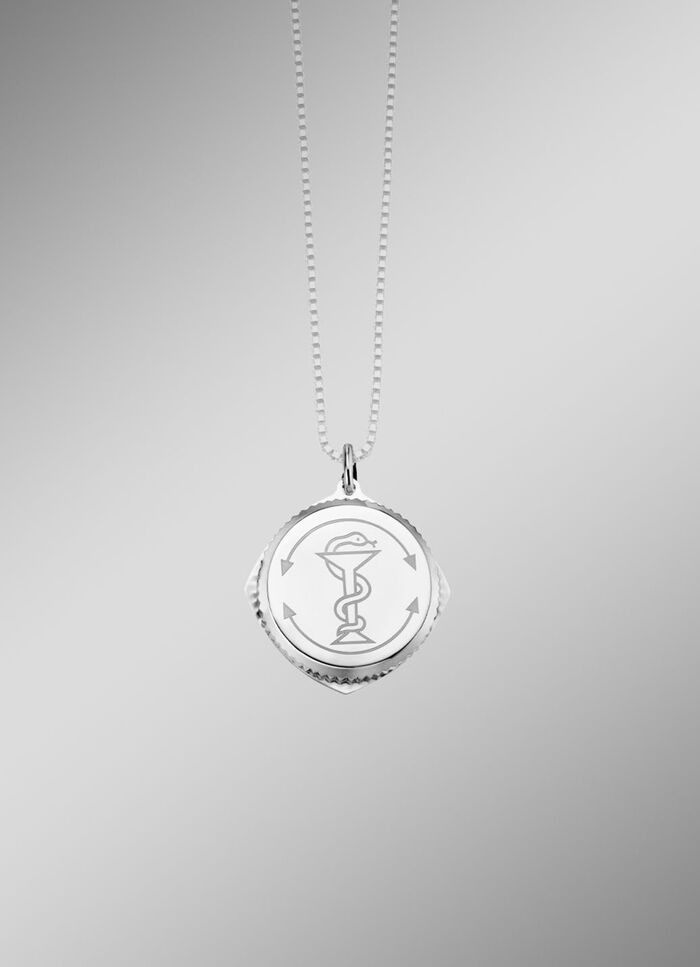 SOS-Anhänger aus Silber 