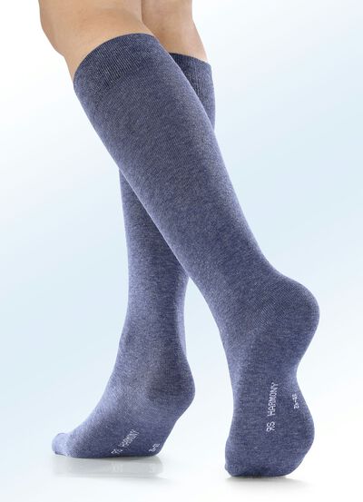 Sechserpack Kniestr&uuml;mpfe mit Komfortbund 