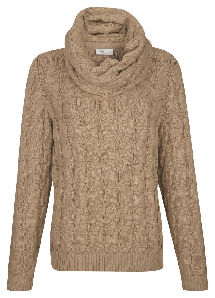 Pullover mit Loop und mit Kaschmir 