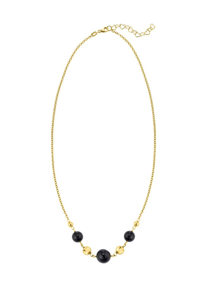 Halskette mit echt schwarzem Achat 