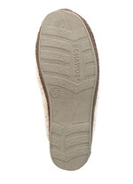 Pantoffel aus gesprenkeltem Wollplüsch BEIGE-BRAUN