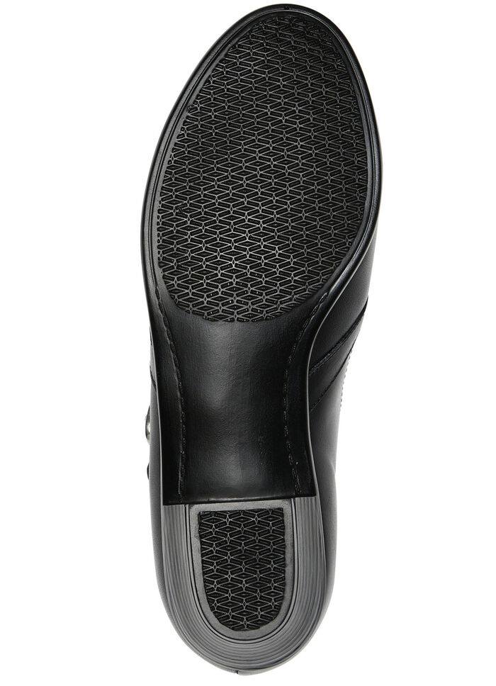 ELENA EDEN, schicke Damen-Pumps, Weite H, aus Leder SCHWARZ