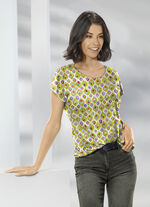 Shirt mit überschnittener Schulterpartie 