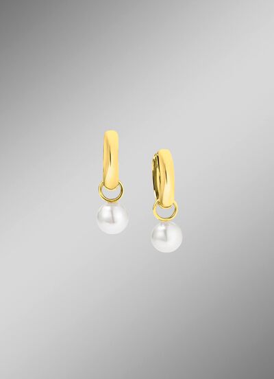 Klappcreolen mit S&uuml;&szlig;wasser-Zuchtperlen 