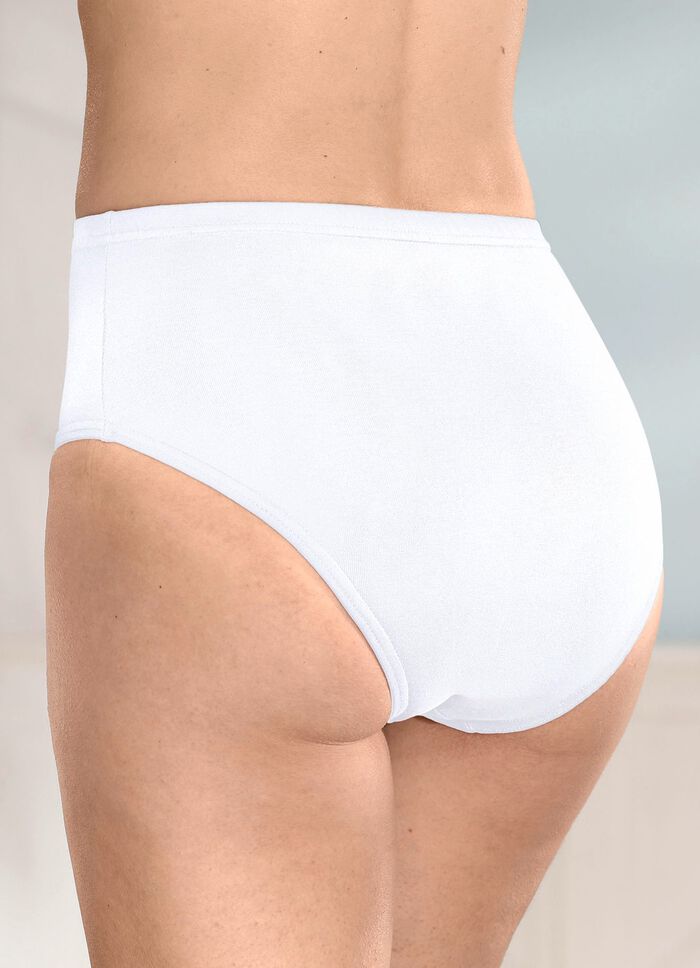 Viererpack Slips mit Gummizug im Bund 2X MARINE, 2X WEISS