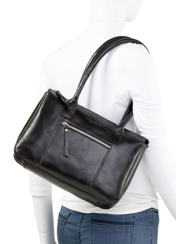 Laurina, Tasche, Damen, aus Leder SCHWARZ