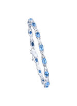 Armband mit echten Blautopasen 