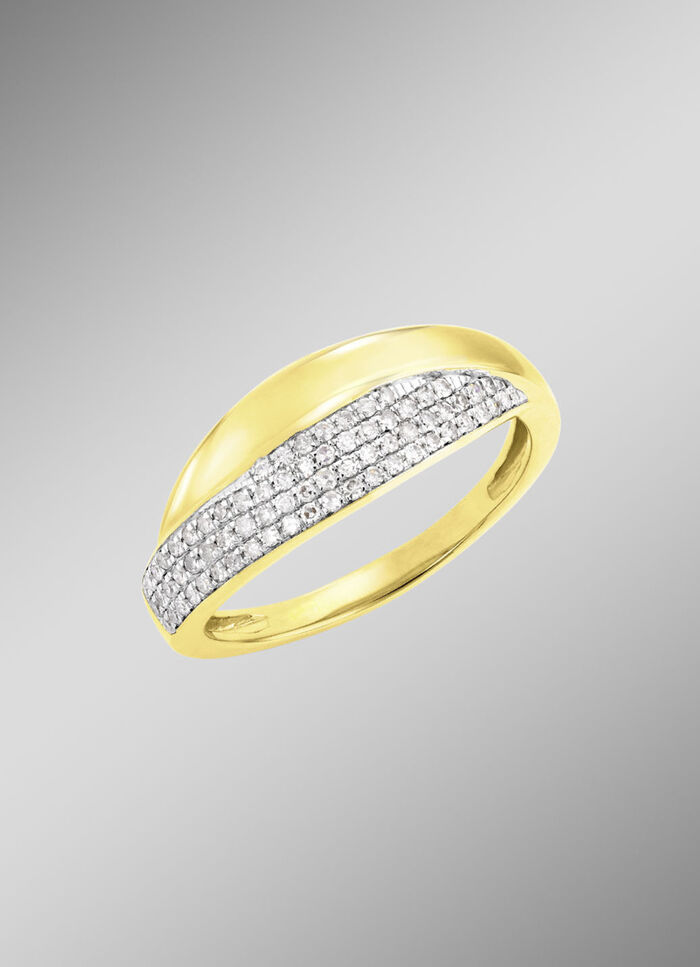Wunderschöner Damenring mit Diamanten 