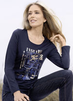 Shirt mit Plättchenzier 