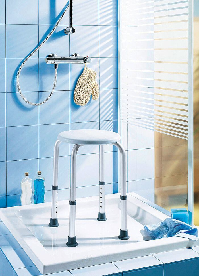 8-fach h&ouml;henverstellbarer Duschhocker 