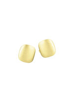 Satinierte Ohrstecker aus Gold 
