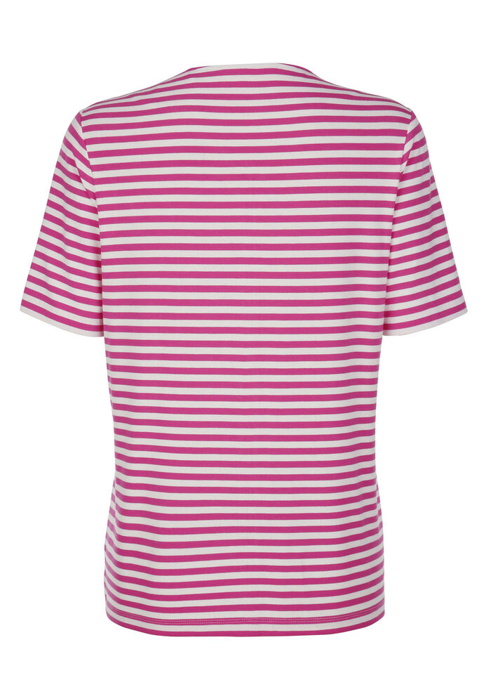 Shirtjacke mit garngefärbtem Ringeldessin 
