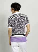 Poloshirt mit Allovermuster 
