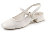 ELENA EDEN, schicke Damen-Slingpumps, Weite G, mit Klettverschluss CREME