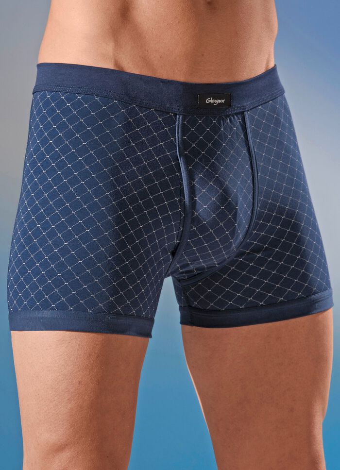 Viererpack Unterhosen aus Feinjersey, mit Eingriff 