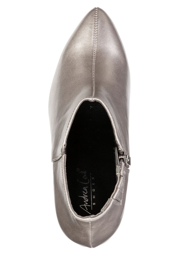 Andrea Conti, trendige Damen-Stiefeletten, mit Reißverschluss ALTSILBER