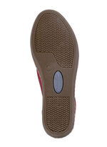 Andrea Conti, klassische Damen-Slipper, mit herausnehmbarem Fußbett RUBINROT