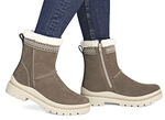 Remonte, gefütterte Damen-Stiefeletten, Winterschuhe, Weite G, mit Lammfell BRAUN