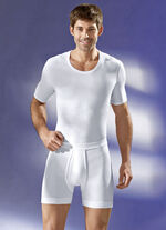 Schiesser Unterhose aus Feinripp mit Eingriff, weiß 