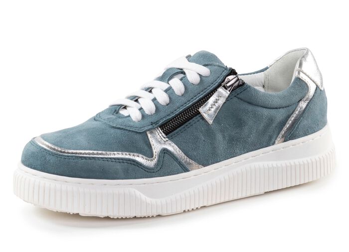 ELENA EDEN Sneaker mit Kontrast-Bes&auml;tzen JEANS