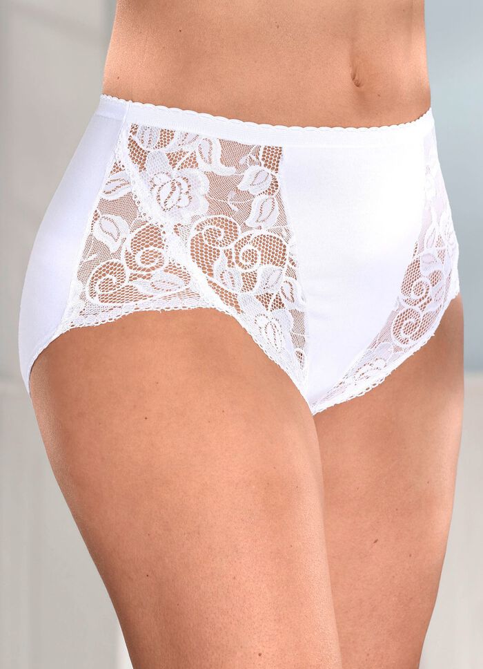 Viererpack Slips mit Elastikspitze 