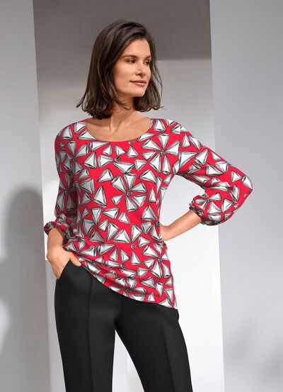 Shirt mit farbbrillantem Druck 