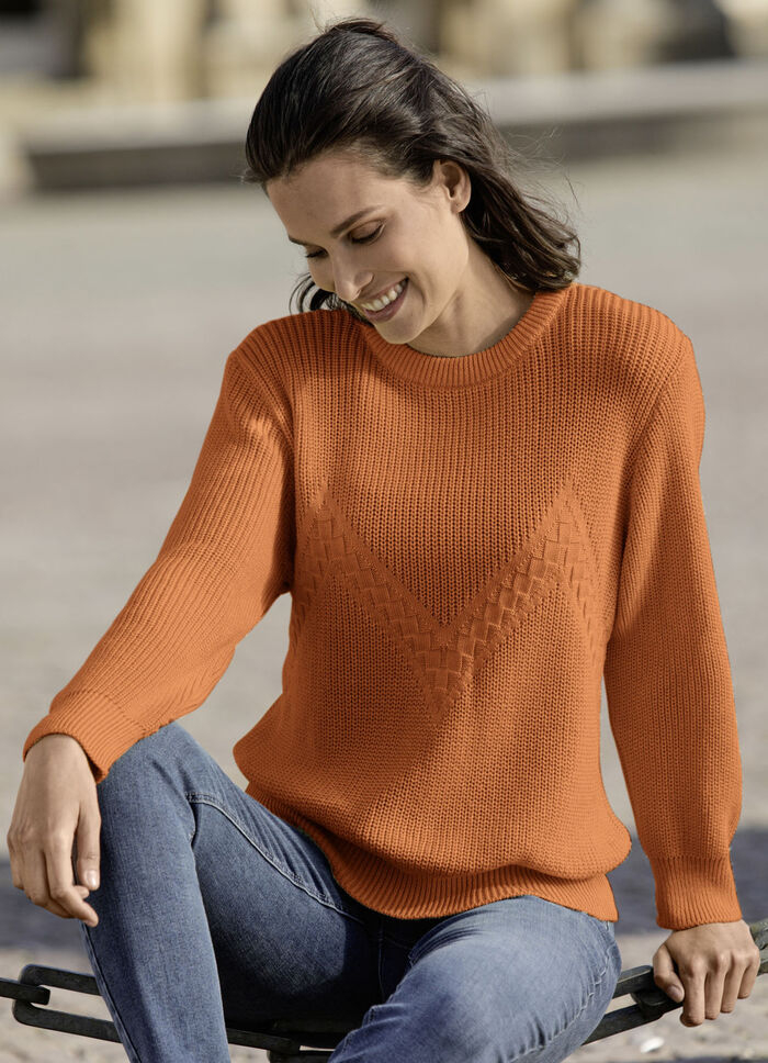 Pullover mit Zackenstruktur TERRA