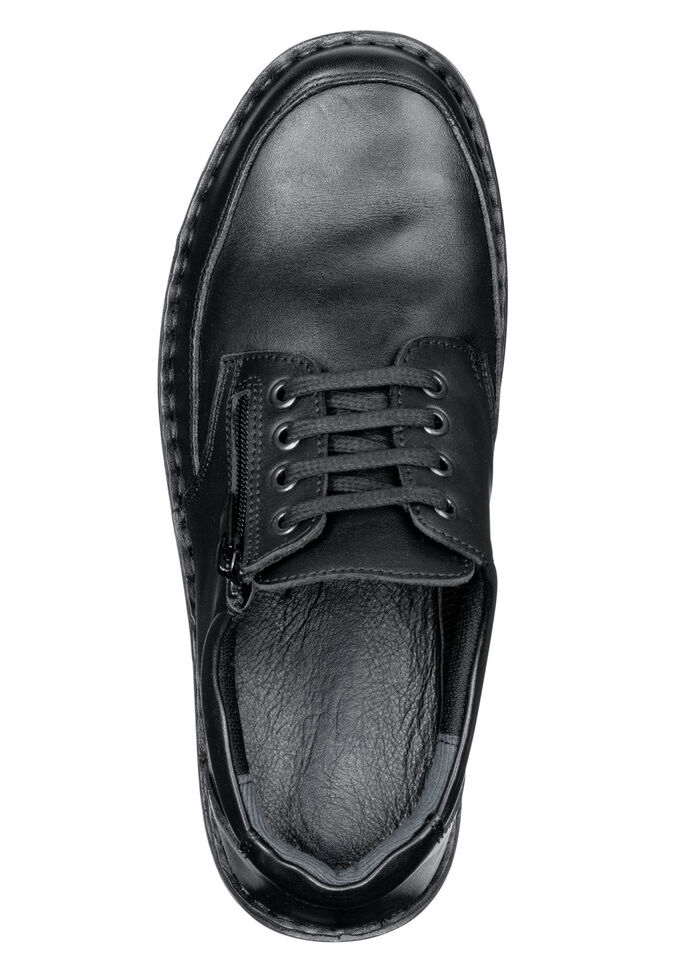 GINO GALANTE, klassische Herren-Schnürschuhe, mit herausnehmbarem Fußbett SCHWARZ