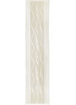 Schiebegardine mit dezenten Wellen-Dessin und Klettschiene CHAMPAGNER