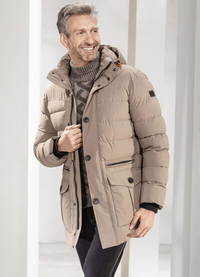 Steppjacke mit abtrennbarer Kapuze 