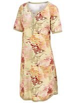 Nachthemd, knielang und mit kurzen Ärmeln  