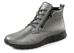 Waldläufer, bequeme Damen-Stiefeletten, Winterschuhe, Weite H, aus Hirschleder ALTSILBER