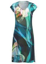 Klaus Modelle Kleid mit farbbrillantem Druckdessin 
