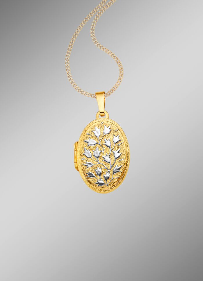 Medaillon zum &Ouml;ffnen in Bicolor 